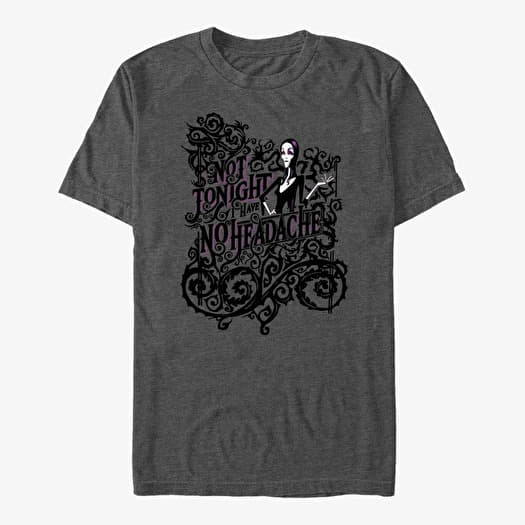 Camiseta Merch MGM The Addams Family - No Headache Unisex T-Shirt Dark Heather Grey