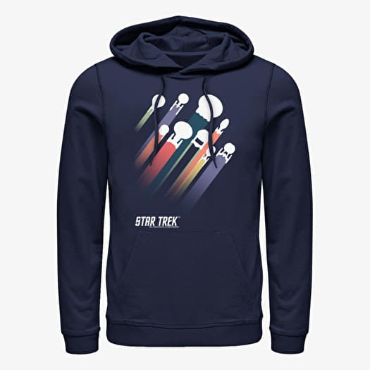 Mikina Merch Paramount Star Trek - Ship Streaks Unisex Hoodie Navy Blue