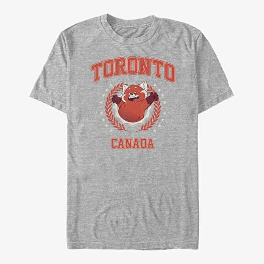 Tricou Merch Pixar Turning Red - Tronto Mei Mei Collegiate Unisex T-Shirt Heather Grey