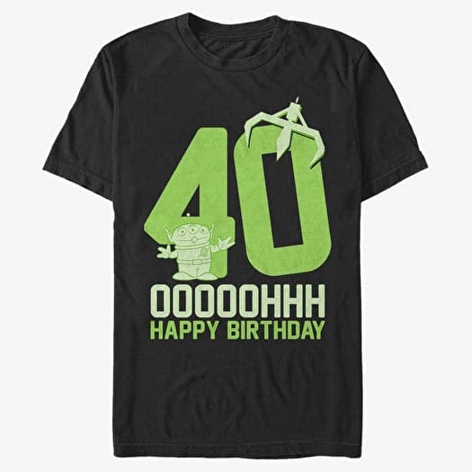 T-shirt Merch Pixar Toy Story - Ooohh Forty Unisex T-Shirt Black