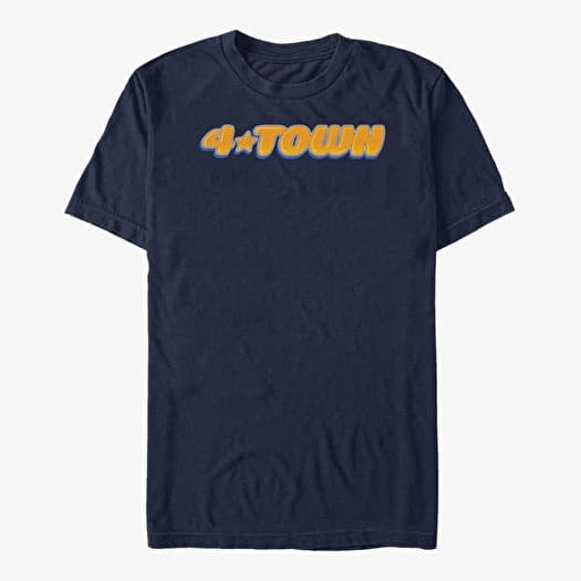 Tricou Merch Pixar Turning Red - 4Town Logo Unisex T-Shirt Navy Blue