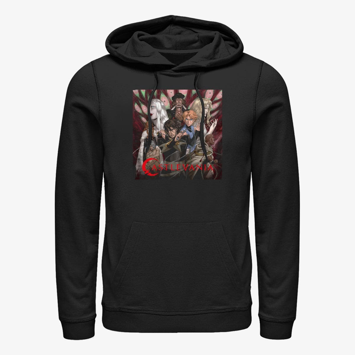 Sweatshirts Merch Netflix Castlevania - Square 1 Unisex Hoodie Black