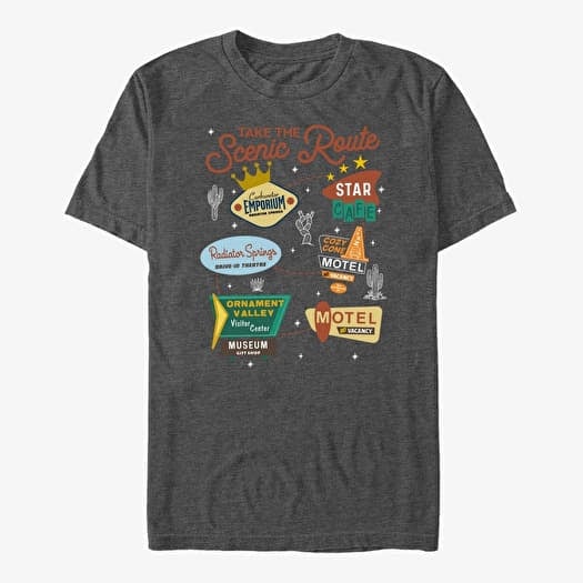 T-krekls Merch Pixar Cars-Cars 2 - Business Textbook Unisex T-Shirt Dark Heather Grey