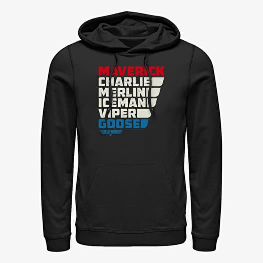 Sweatshirt Merch Paramount Top Gun - Wing List Unisex Hoodie Black