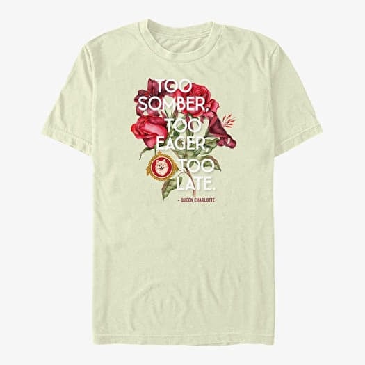 Tričko Merch Netflix Bridgerton - Too Somber Too Eager Unisex T-Shirt Natural