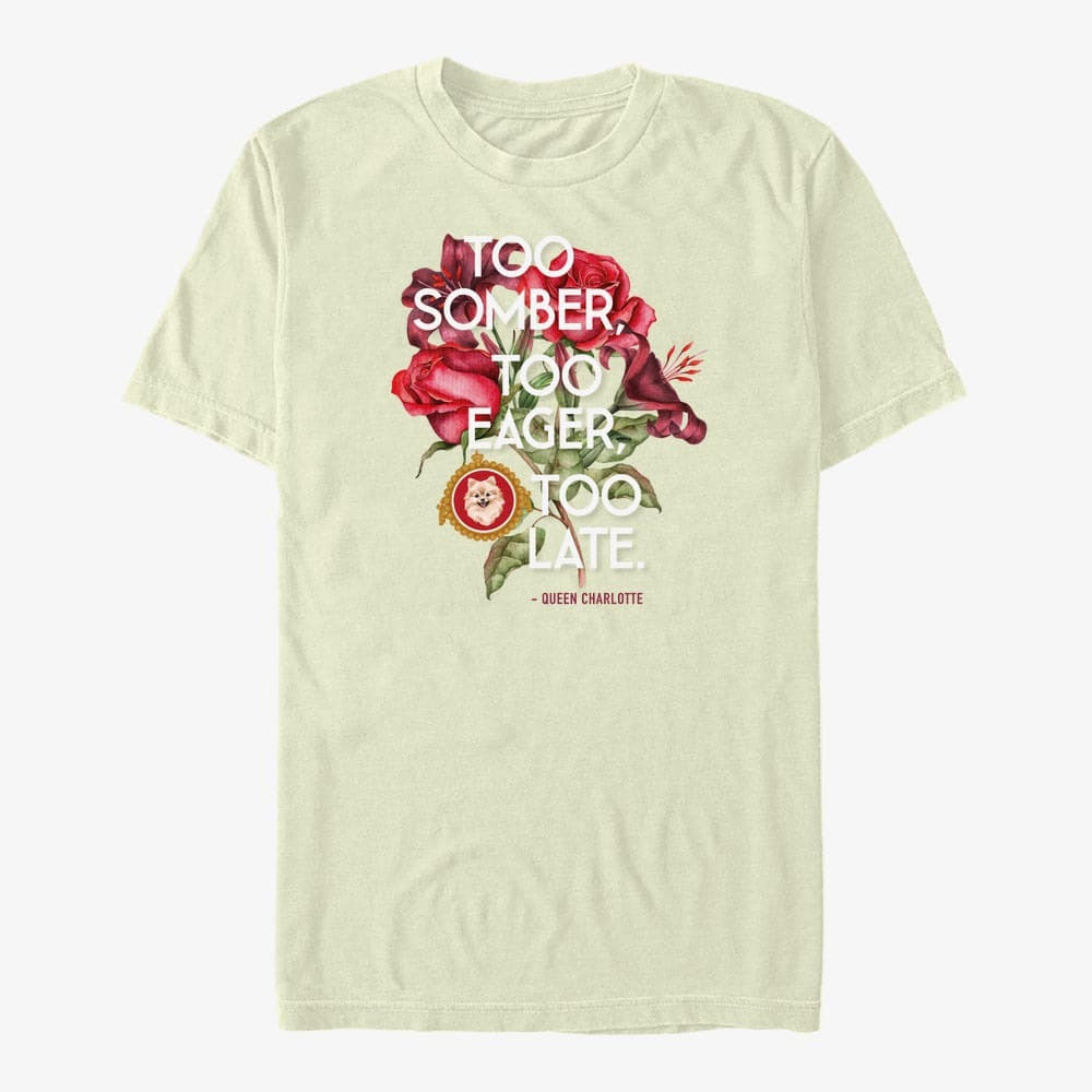 majice kratkih rukava Merch Netflix Bridgerton - Too Somber Too Eager Unisex T-Shirt Natural