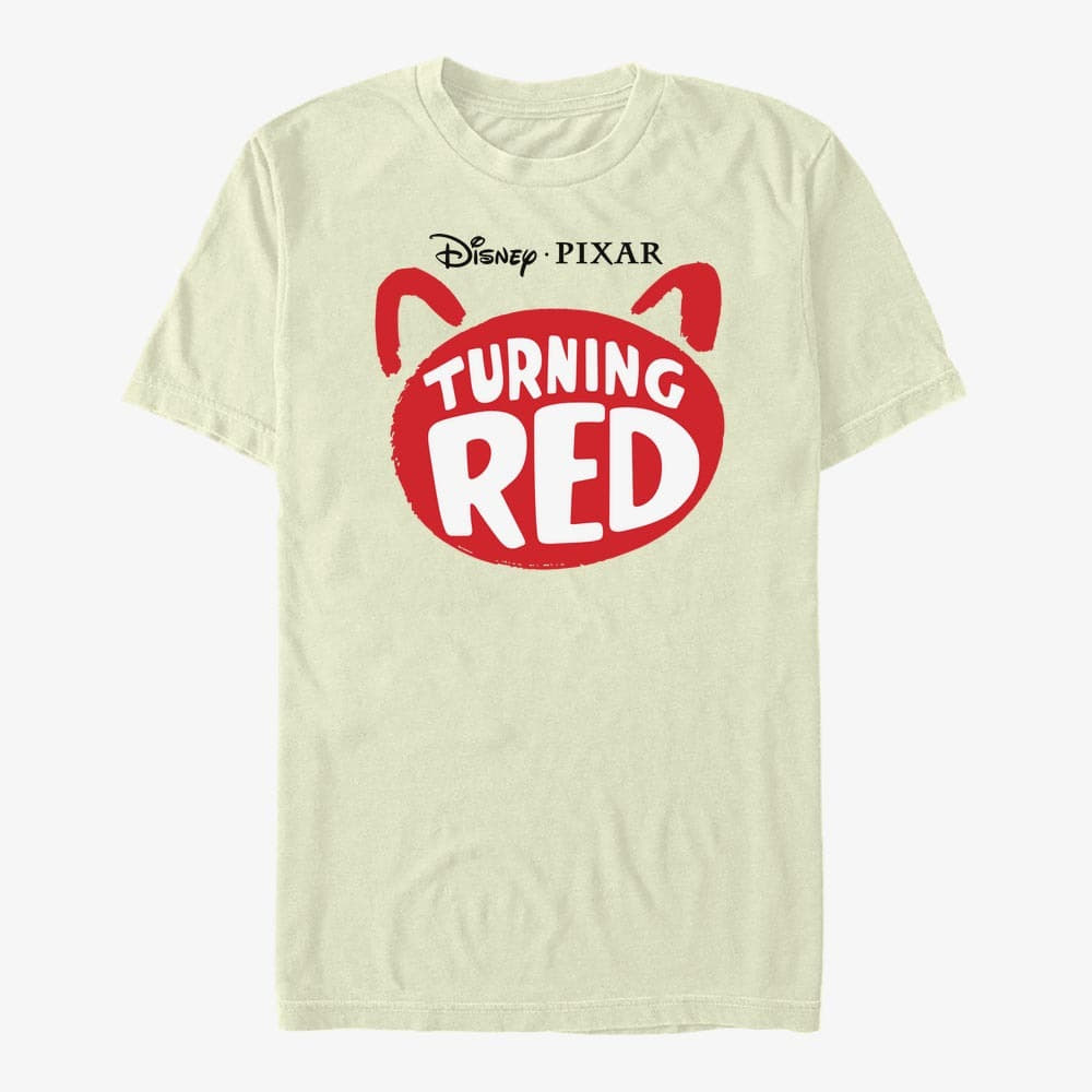 T-Shirts Merch Pixar Turning Red - Red Logo Unisex T-Shirt Natural