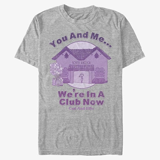 Μπλουζάκι Merch Pixar Up - CARL ELLIE ZOO UP Unisex T-Shirt Heather Grey