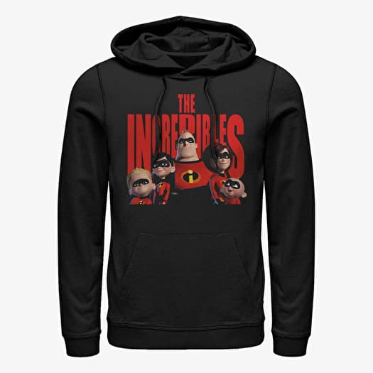Felpa Merch Pixar Incredibles - Title Head Unisex Hoodie Black