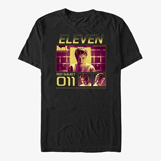 Tričko Merch Netflix Stranger Things - Eleven Streetwear Unisex T-Shirt Black