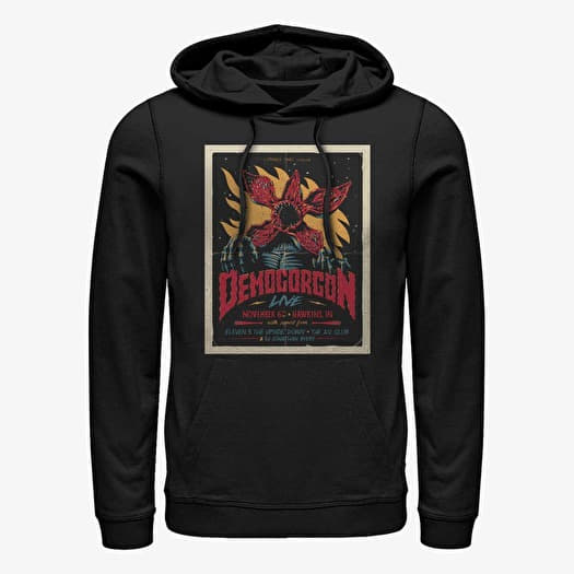 Felpa Merch Netflix Stranger Things - Gig Poster Unisex Hoodie Black