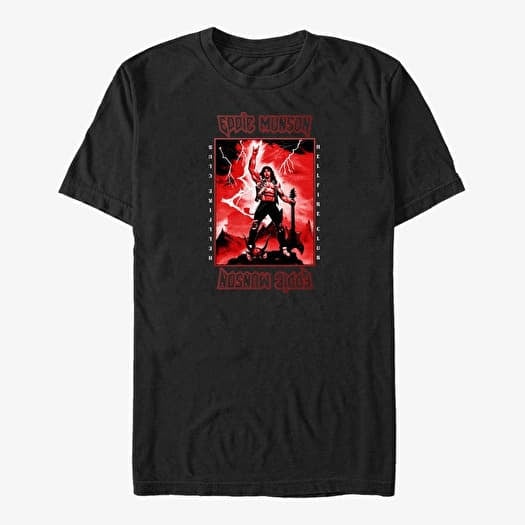 T-shirt Merch Netflix Stranger Things - Power Of Eddie Unisex T-Shirt Black