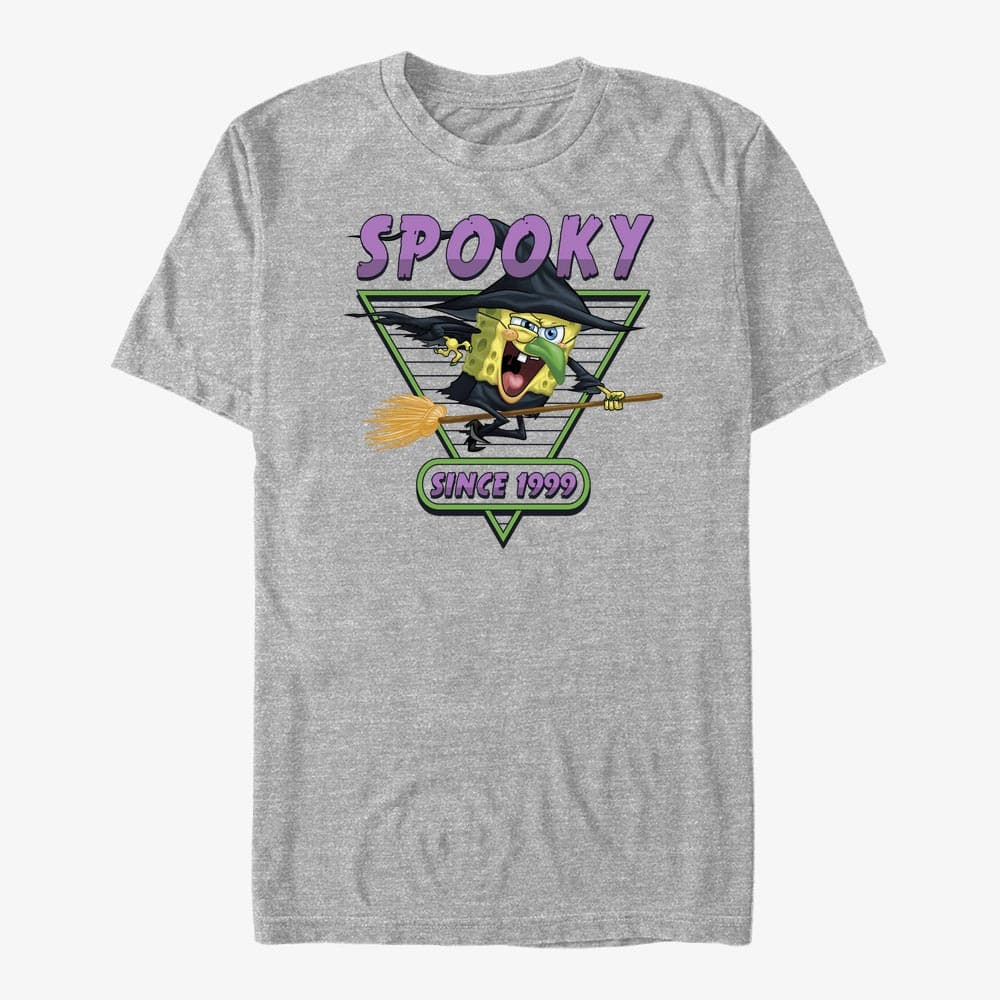 Tricouri  Merch Paramount SpongeBob SquarePants - Spooky Since Unisex T-Shirt Heather Grey