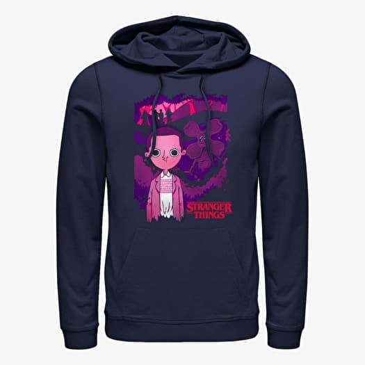 Sweatshirt Merch Netflix Stranger Things - Lurking Unisex Hoodie Navy Blue