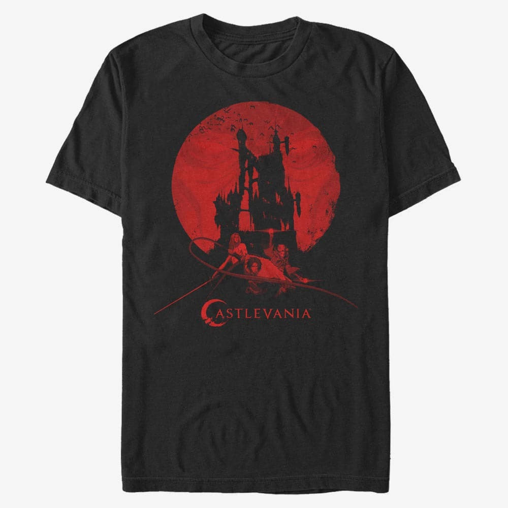 T-shirts Merch Netflix Castlevania - Moon Eyes Unisex T-Shirt Black