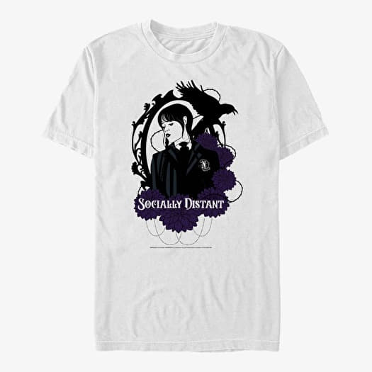 T-shirt Merch MGM Wednesday - Socially Distant Unisex T-Shirt White