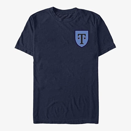 Tričko Merch Netflix Heartstopper - Truham Heart Crest Unisex T-Shirt Navy Blue