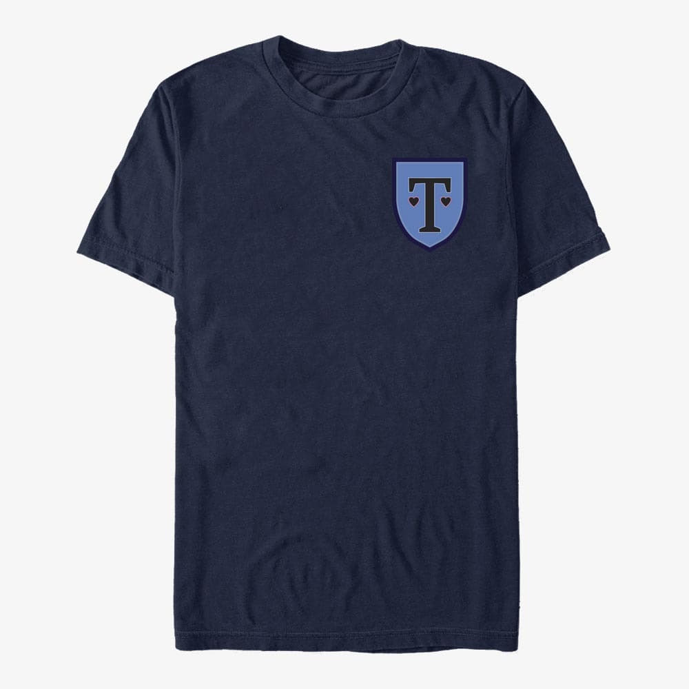 T-shirts Merch Netflix Heartstopper - Truham Heart Crest Unisex T-Shirt Navy Blue