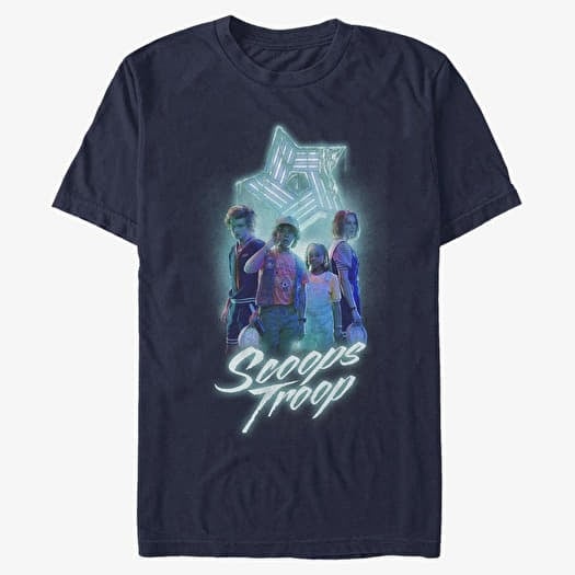 T-shirt Merch Netflix Stranger Things - Scoops Troop Unisex T-Shirt Navy Blue