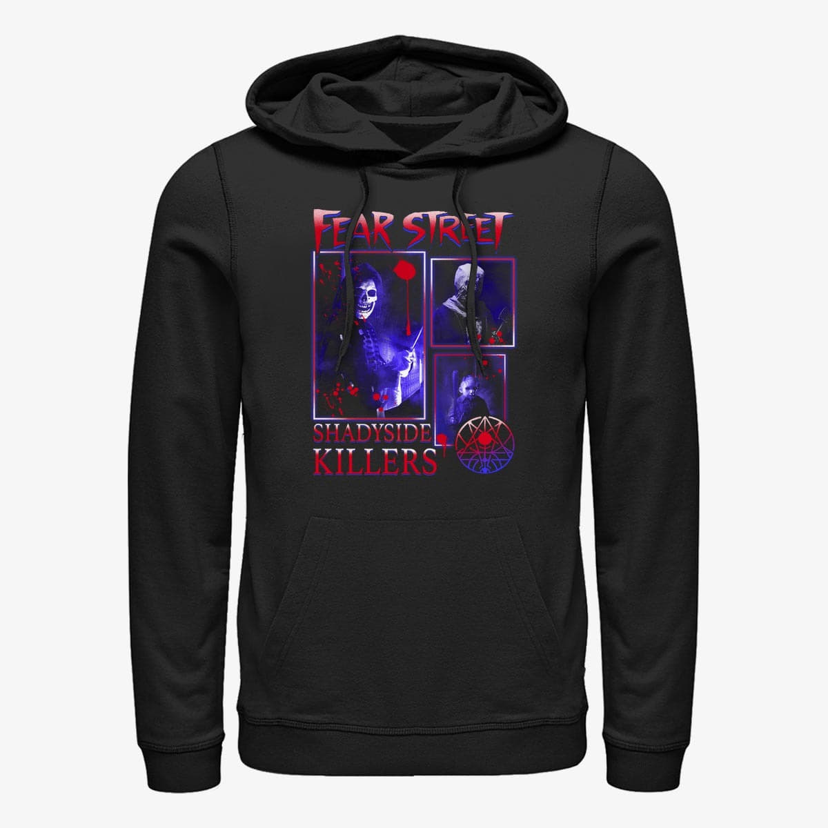 Kapuutsikud ja kampsunid Merch Netflix Fear Street - Killer Streetwear Unisex Hoodie Black