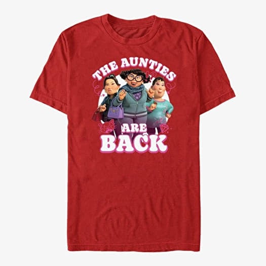 T-shirt Merch Pixar Turning Red - Aunties Unisex T-Shirt Red
