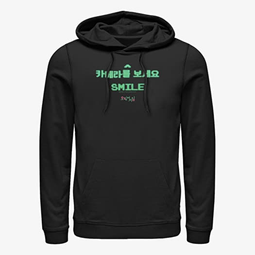 Sweatshirt Merch Netflix Squid Game - SMILING GAMES Unisex Hoodie Black