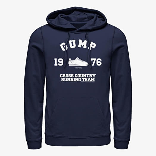 Mikina Merch Paramount Forrest Gump - GUMP CROSS COUNTRY RUNNING TEAM Unisex Hoodie Navy Blue