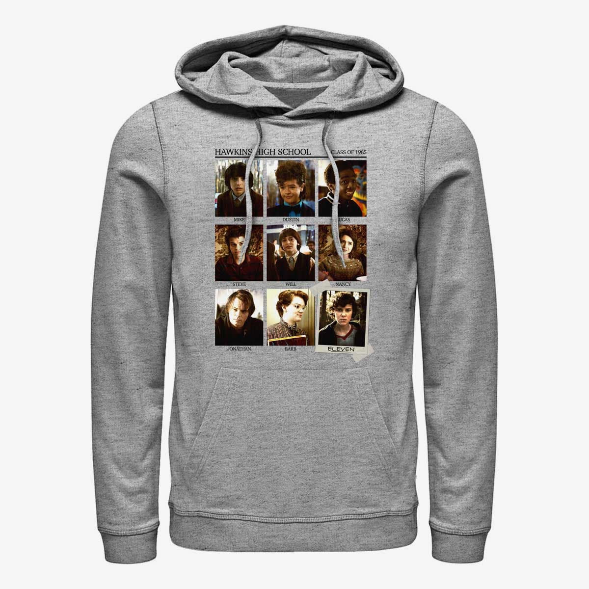 Sweatshirts Merch Netflix Stranger Things - Hawkins High Unisex Hoodie Heather Grey