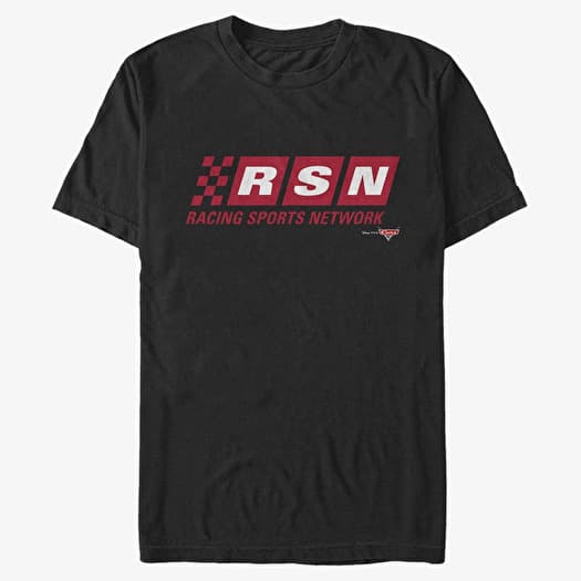 Tricou Merch Pixar Cars - Racing Sports Network Unisex T-Shirt Black