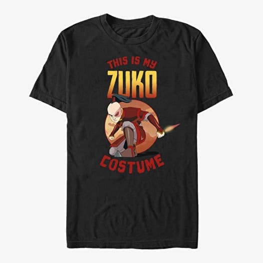 Tričko Merch Paramount Avatar: The Last Airbender - Zuko Costume Unisex T-Shirt Black