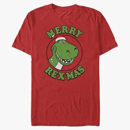 Camiseta Merch Pixar Toy Story 1-3 - Merry Rexmas Unisex T-Shirt Red