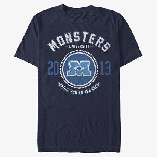 T-shirt Merch Pixar Monster's Inc. - Badge Unisex T-Shirt Navy Blue