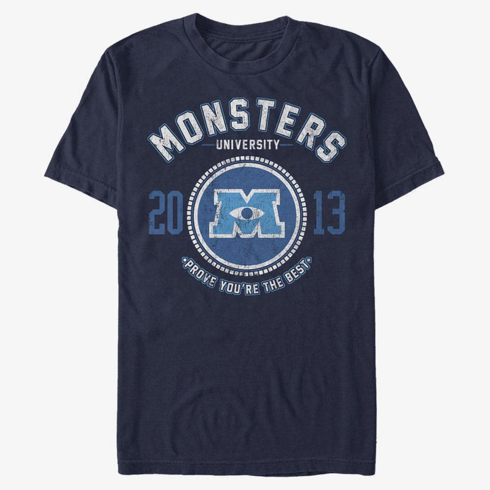 T-Shirts Merch Pixar Monster's Inc. - Badge Unisex T-Shirt Navy Blue