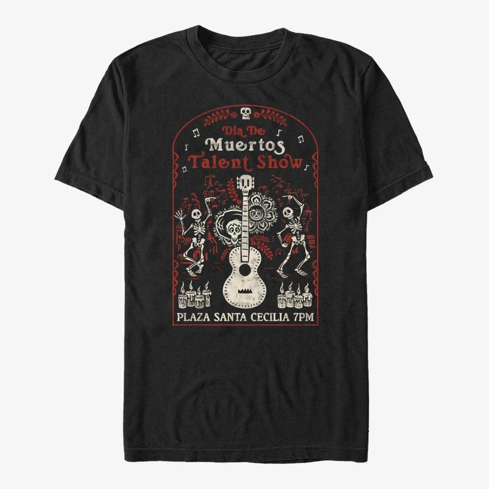 T-krekli Merch Pixar Coco - Talent Show Unisex T-Shirt Black