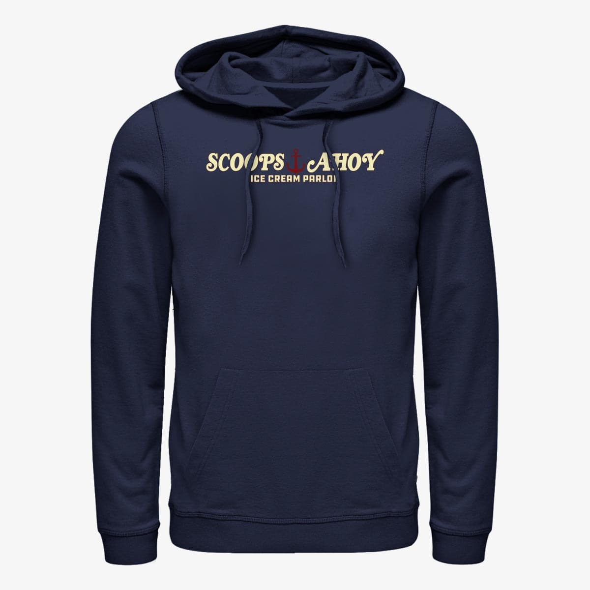 Dukserice Merch Netflix Stranger Things - Scoops Ahoy Unisex Hoodie Navy Blue