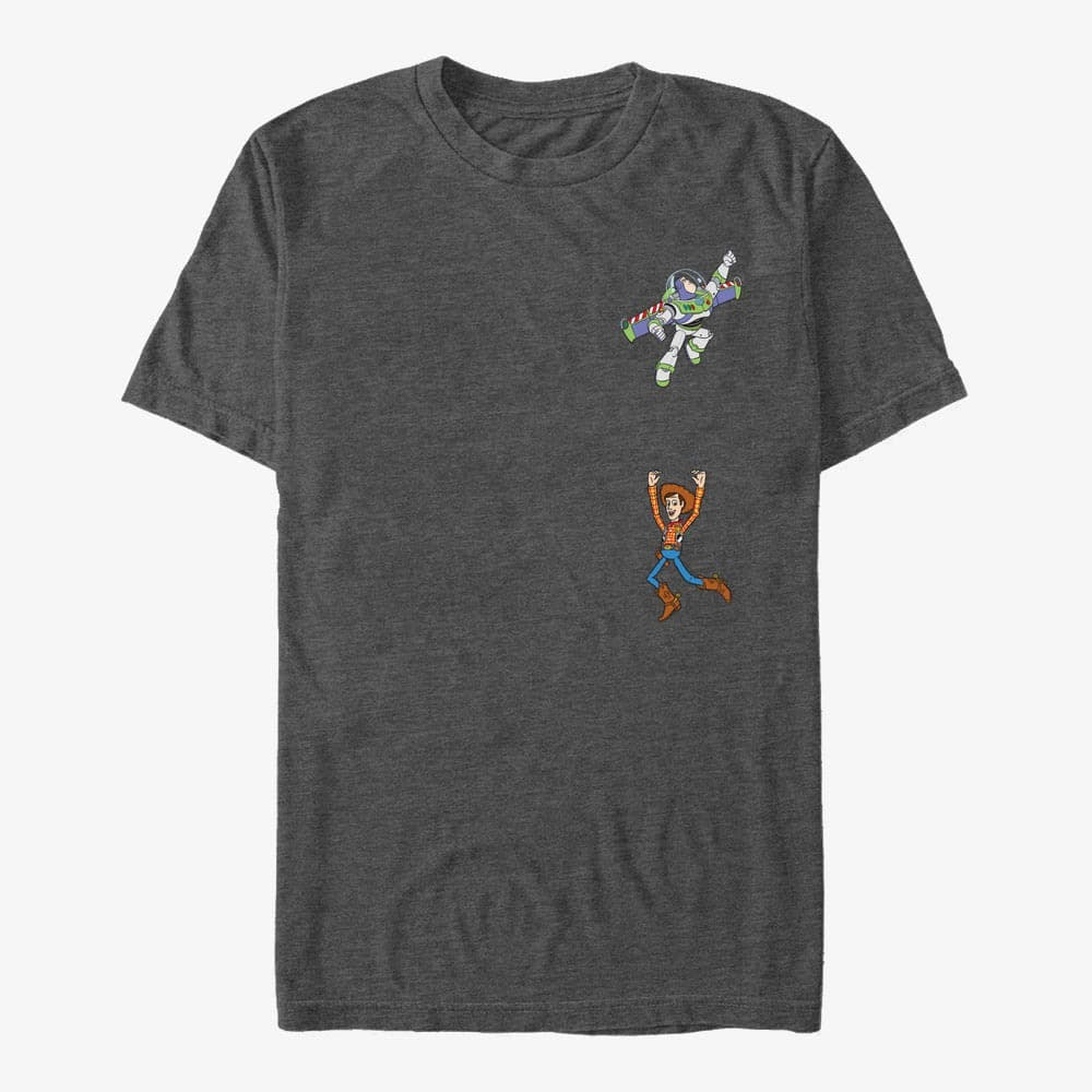 T-särgid Merch Pixar Toy Story 1-3 - Pocket Pals Unisex T-Shirt Dark Heather Grey