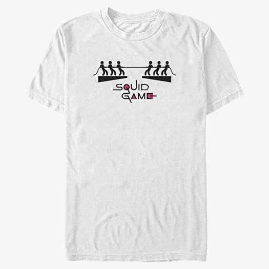 Tričko Merch Netflix Squid Game - SQUID ICON 6 Unisex T-Shirt White