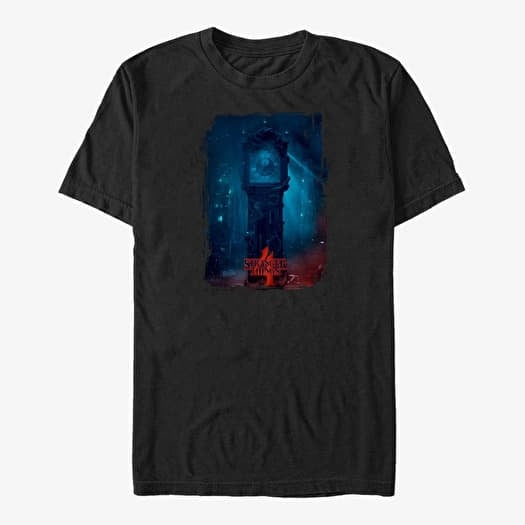 T-shirt Merch Netflix Stranger Things - Clock Poster Unisex T-Shirt Black
