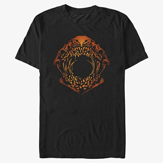 Maglietta Merch Netflix Stranger Things - MIND FLAYER PUMPKIN FACE Unisex T-Shirt Black