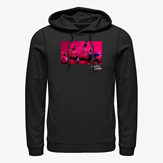 Sweatshirt Merch Netflix Squid Game - Pink Guards Unisex Hoodie Black