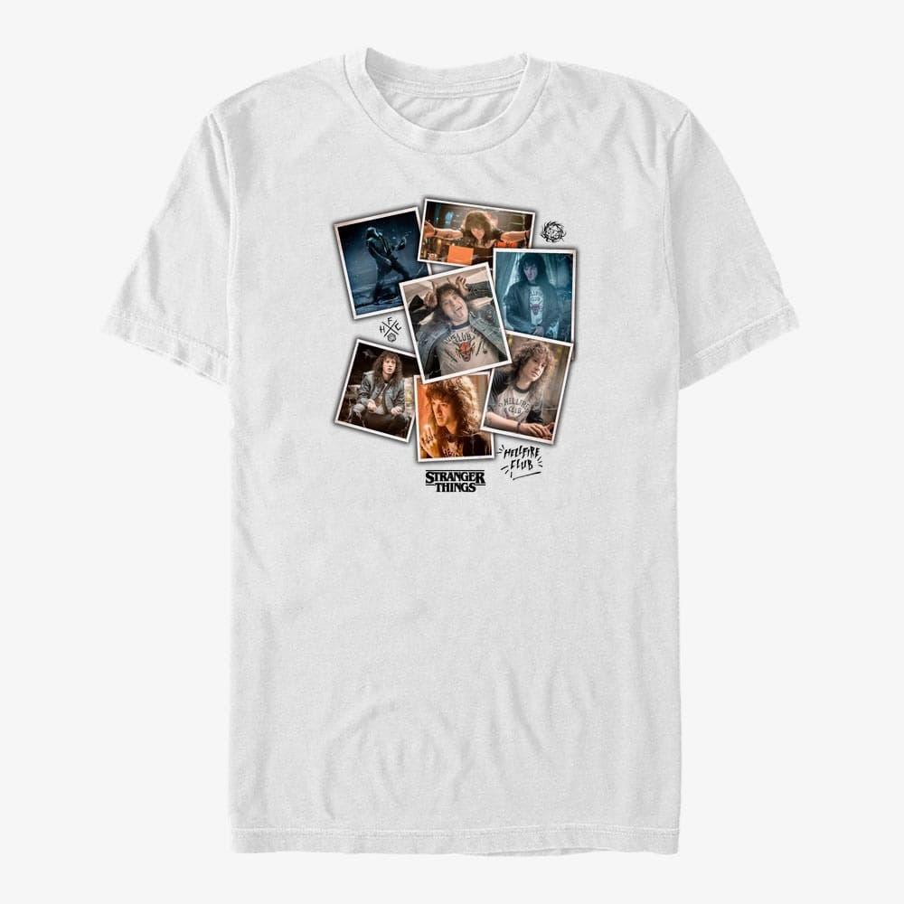 T-Shirts Merch Netflix Stranger Things - The Eddie Unisex T-Shirt White