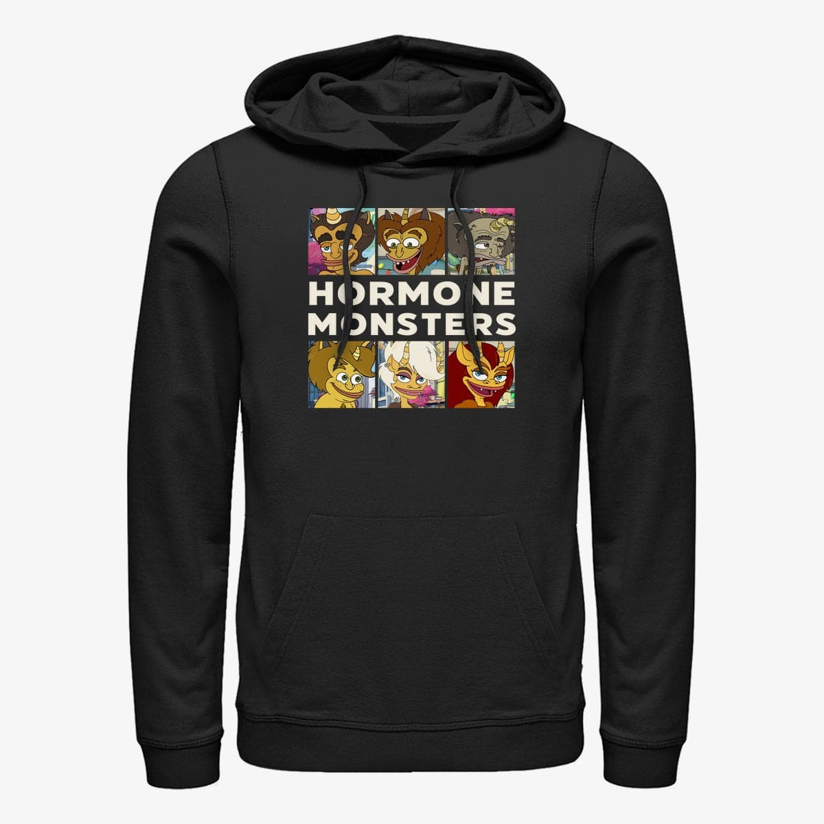 Sweatshirts Merch Netflix Human Resources - Hormone Monsters Unisex Hoodie Black