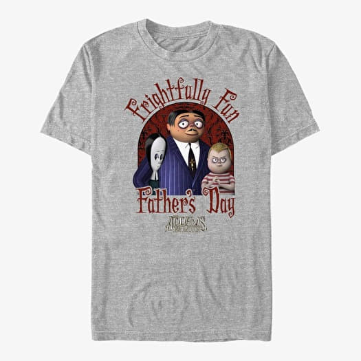 Camiseta Merch MGM The Addams Family - Frightfully Fun Unisex T-Shirt Heather Grey