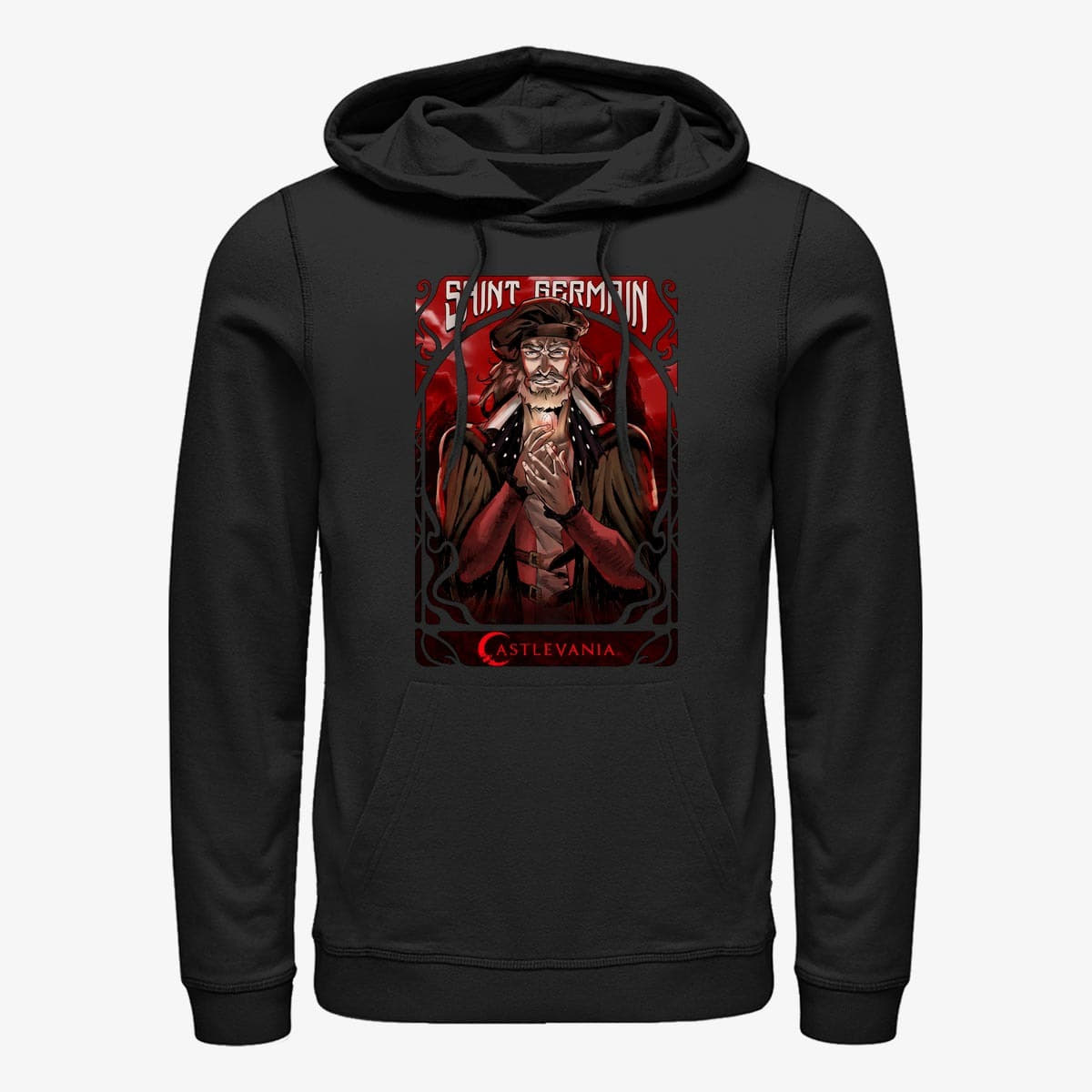 Hoodies and sweatshirts  Merch Netflix Castlevania - Saint Germain Unisex Hoodie Black