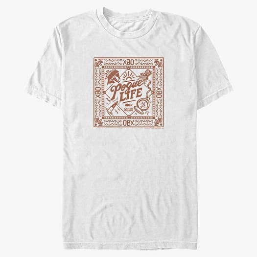 T-särk Merch Netflix Outer Banks - Square Badge Unisex T-Shirt White