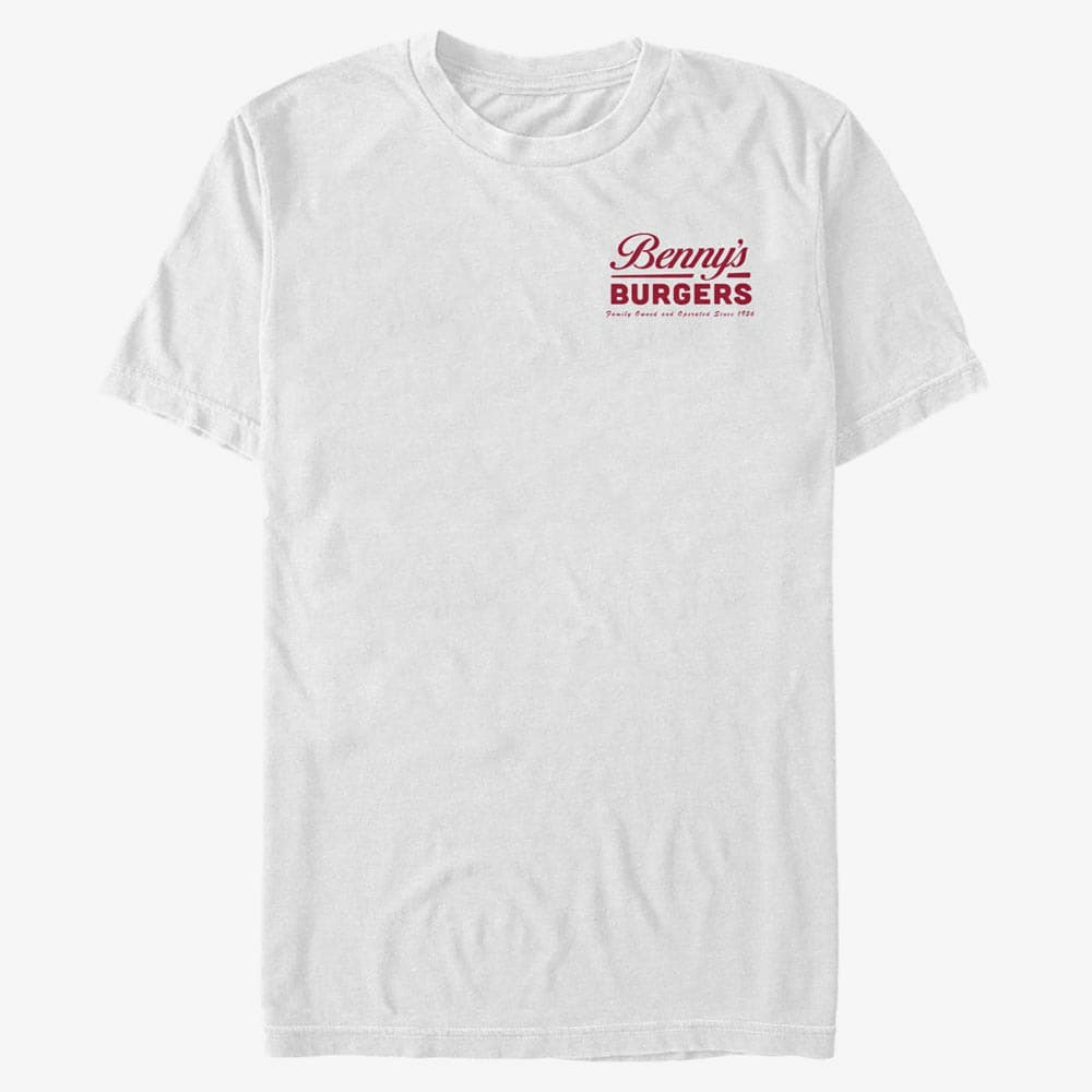 majice kratkih rukava Merch Netflix Stranger Things - Benny's Burgers Unisex T-Shirt White
