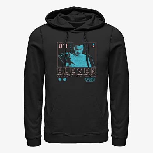 Mikina Merch Netflix Stranger Things - Eleven Infographic Unisex Hoodie Black
