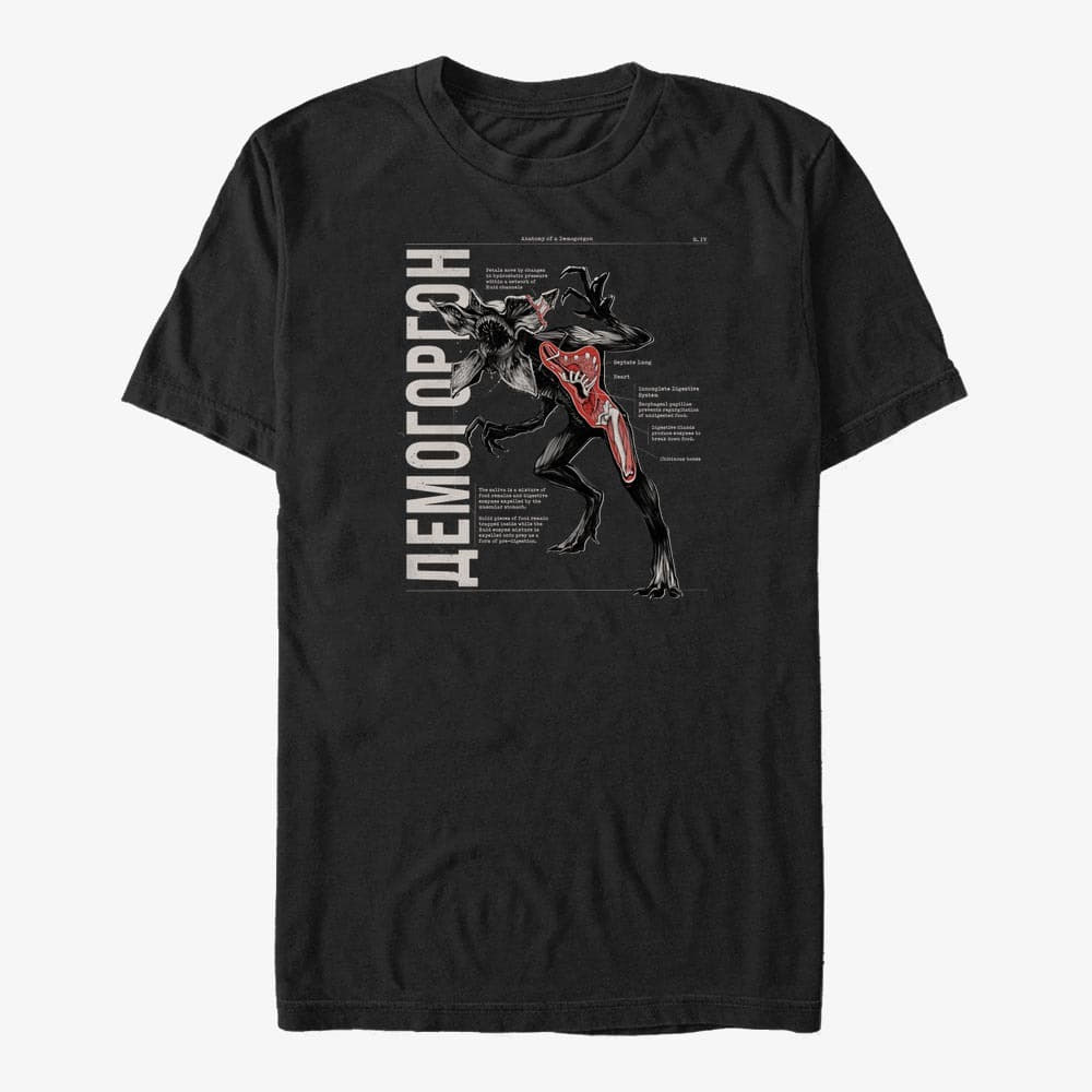 T-shirts Merch Netflix Stranger Things - Anatomy B Unisex T-Shirt Black