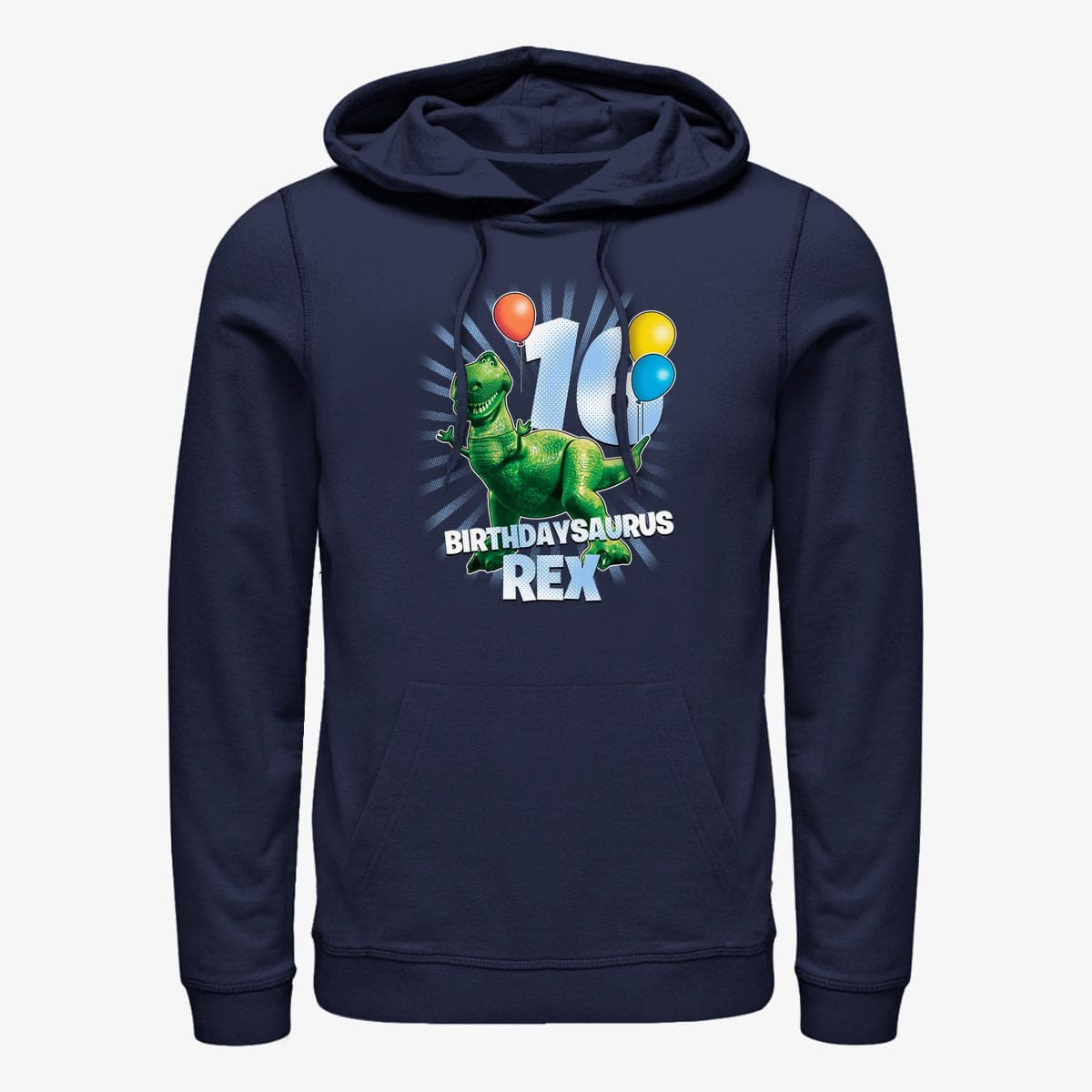 Kapuutsikud ja kampsunid Merch Pixar Toy Story - Ballon Rex 16 Unisex Hoodie Navy Blue