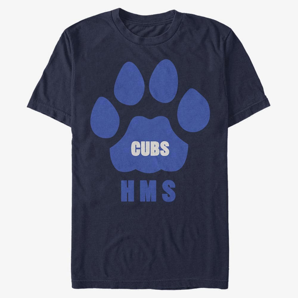 T-krekli Merch Netflix Stranger Things - HMS Cubs Paw Unisex T-Shirt Navy Blue
